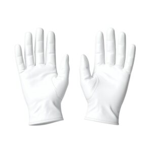 Latex Gloves White with Powder 100pcs