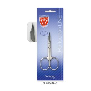 Premium nail scissor with curved blades in full stainless steel, quality made in Solingen Germany – PF 2004 N